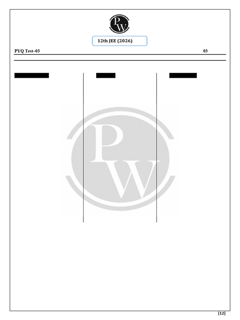 PYQ Test - 02 - Answer Key | PDF