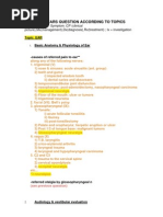 Ent Past Years Question According To Topics