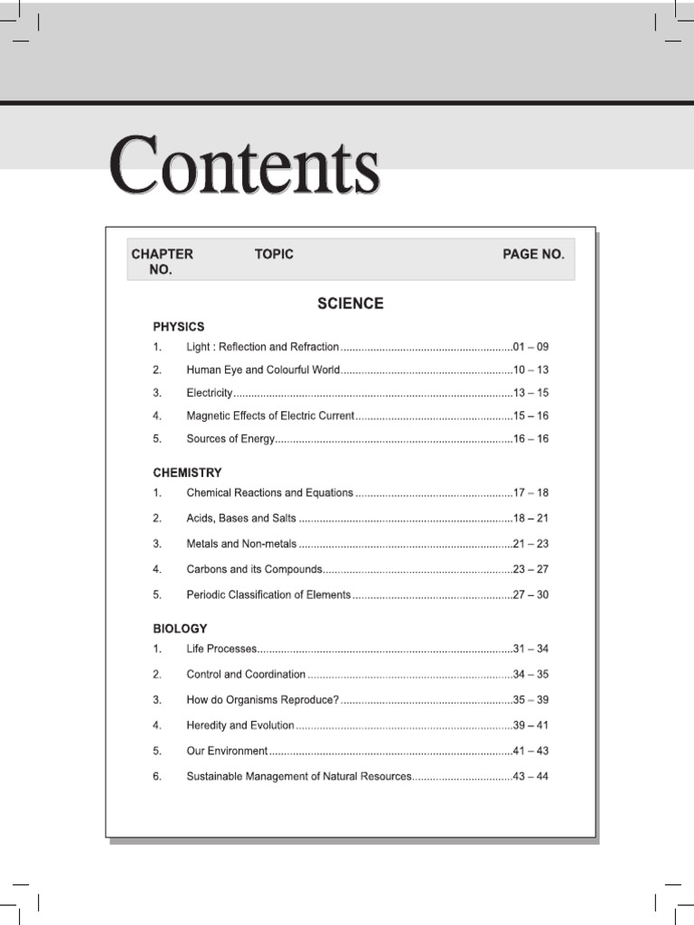 CBSE XChapterwise (PreviousYears) Qs Science | PDF