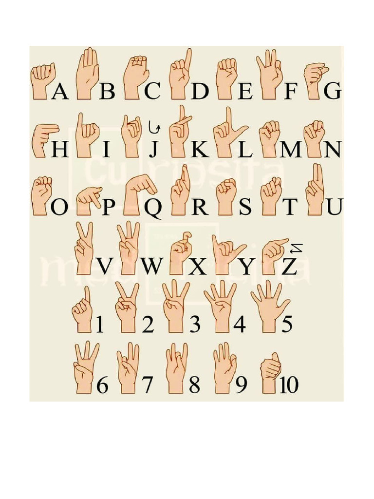 Sign Language A4 | PDF