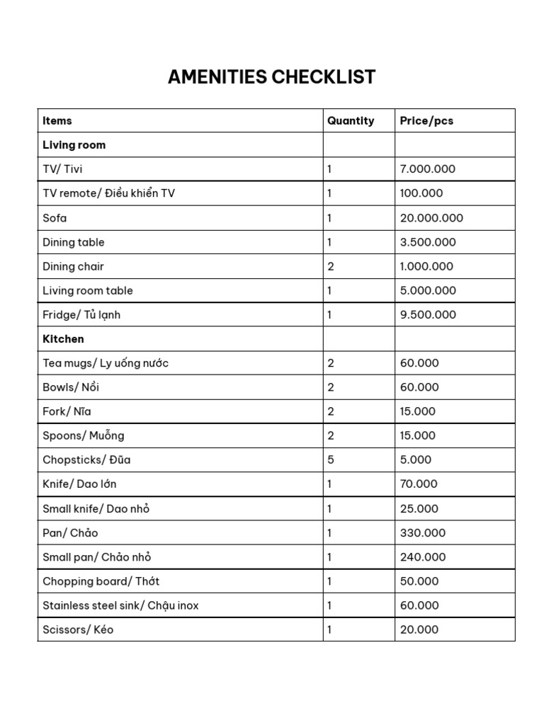 Amenities | PDF