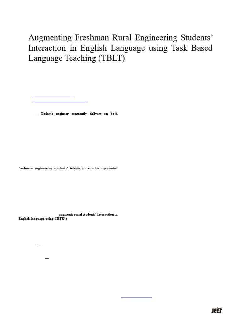 TBLT Tasks Example | PDF | Learning | Human Communication