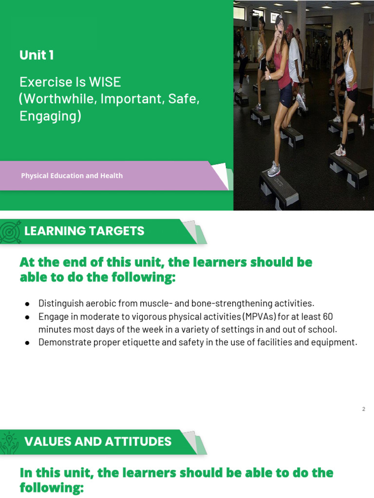 Pe Health 11 Unit 1 Lesson 1 4 | PDF | Strength Training | Physical Fitness