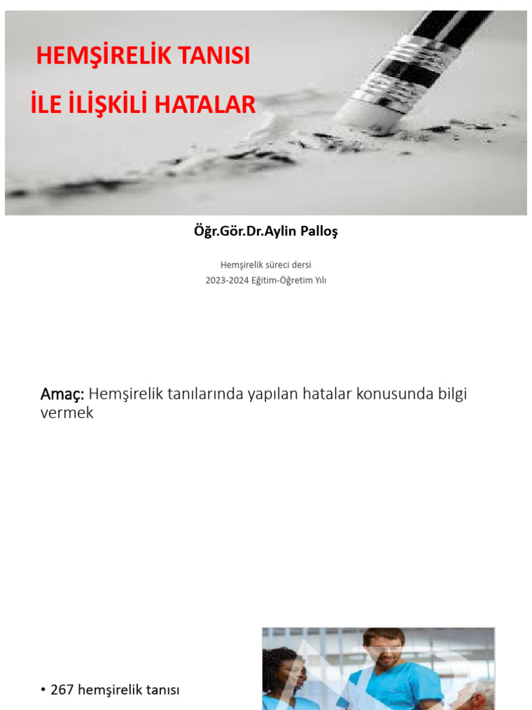 Hemşi̇reli̇k Tanisi İle İli̇şki̇li̇ Hatalar-1 | PDF