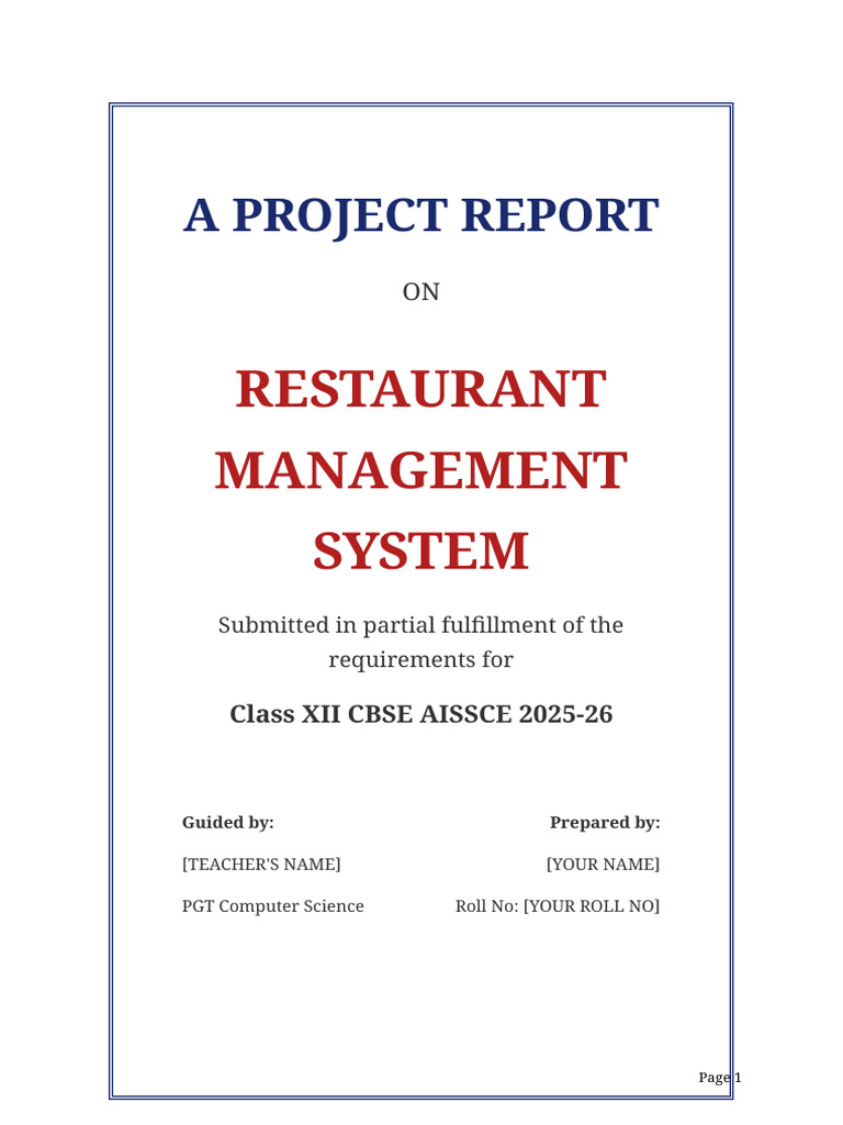 Cs Project For My Team 2 | PDF | Databases | Sql
