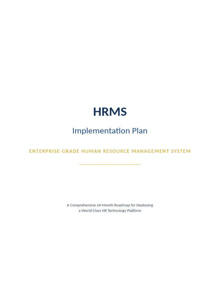 HRMS - Implementation - Plan Kimi K2.5 | PDF | Computer Security | Security