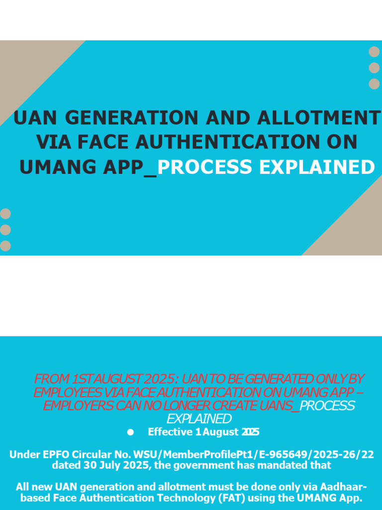 UAN Generation & Activation Process Via UMANG APP | PDF