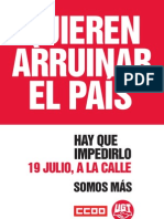 Cartel Octavilla Manifiesto 19J