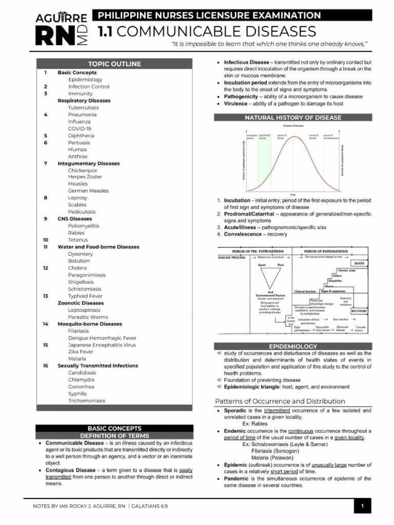 1.1 Communicable Diseases | PDF