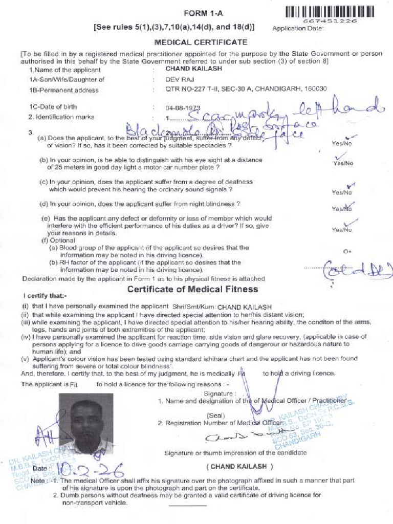 Form 1A | PDF