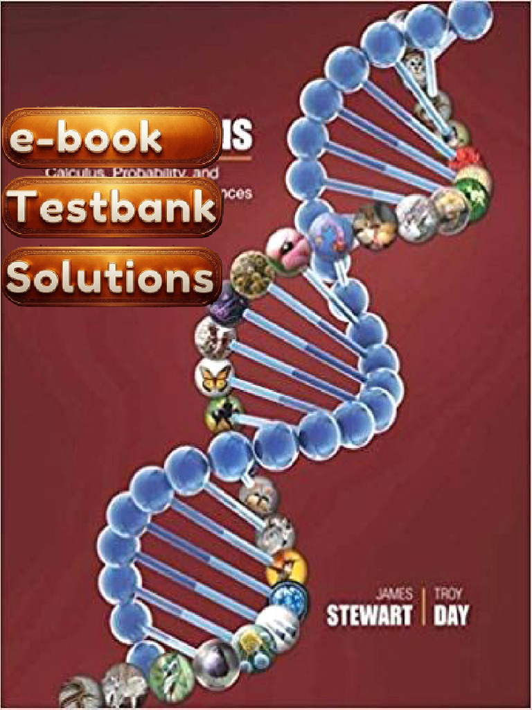 Solution Manual PDF Biocalculus Calculus Probability and Statistics For ...