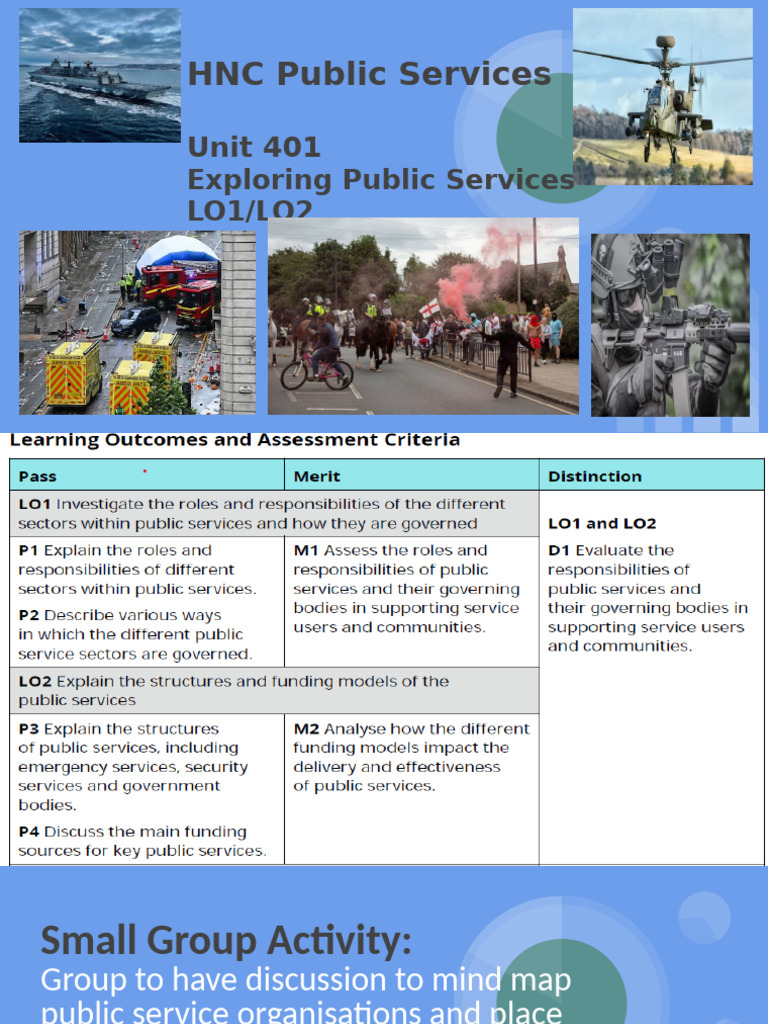 Unit 401 Exploring Public Services | PDF | Taxes | Coast Guard