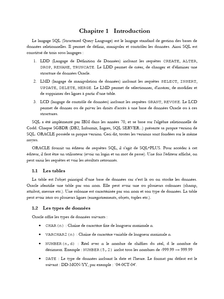 SQL Part1 5 12 | PDF | SQL | Bases de données