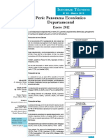 Panorama Económico Departamental - Enero 2012