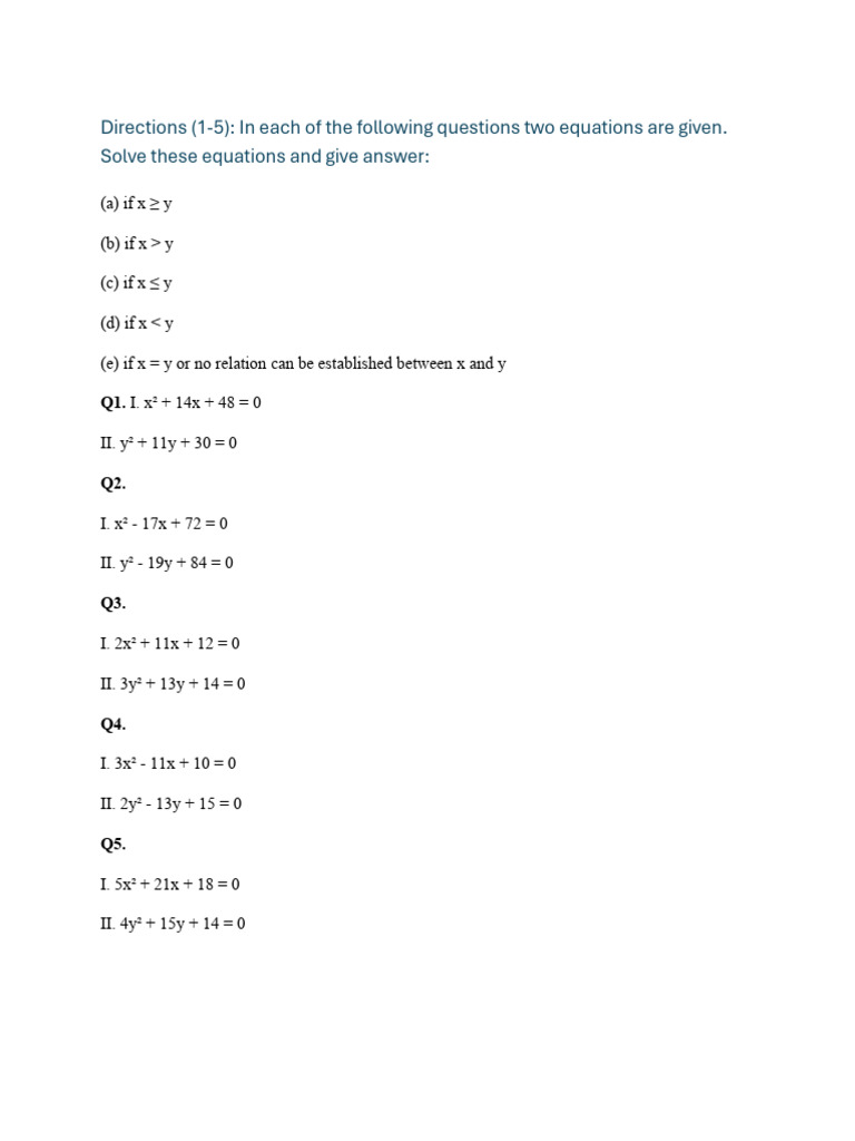 Questions For Prelims | PDF