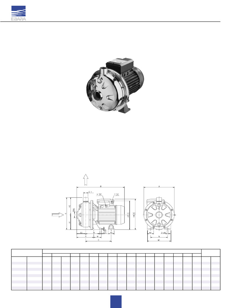 Ebara Pumps Catalog CDX | PDF | Pump | Continuum Mechanics