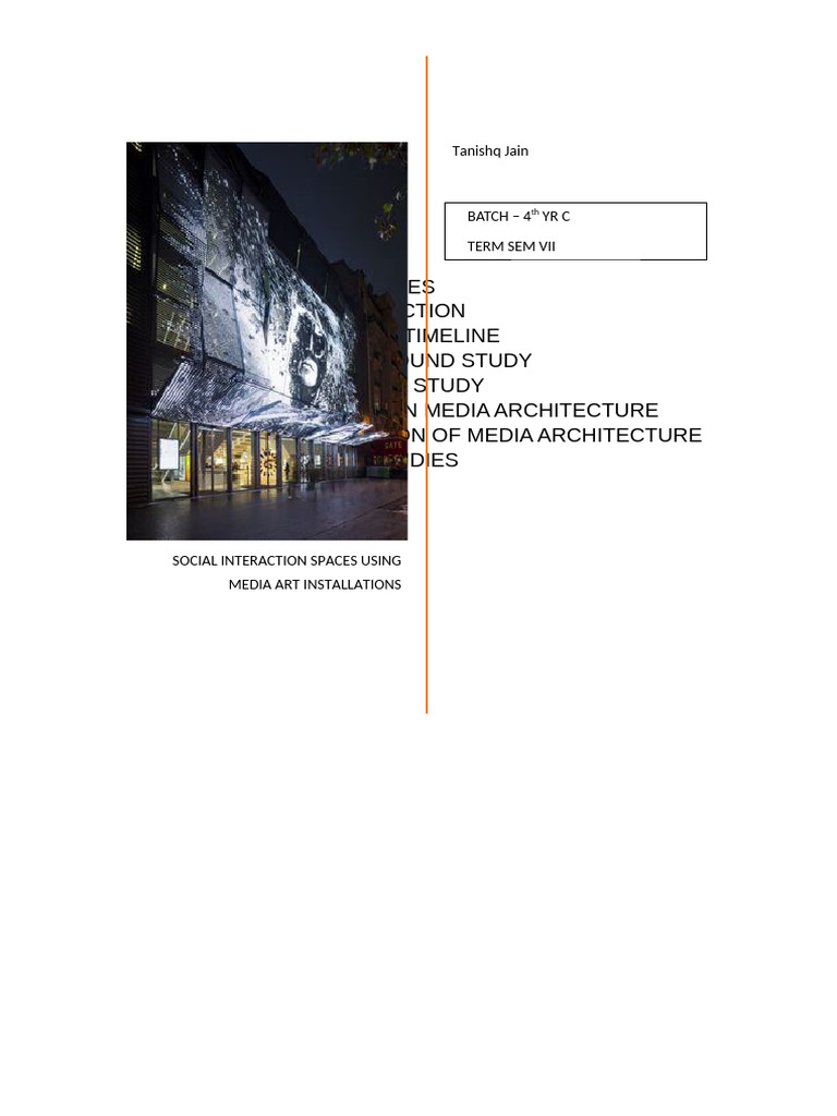 Public Interactions Using Media Architecture | PDF | Installation Art ...