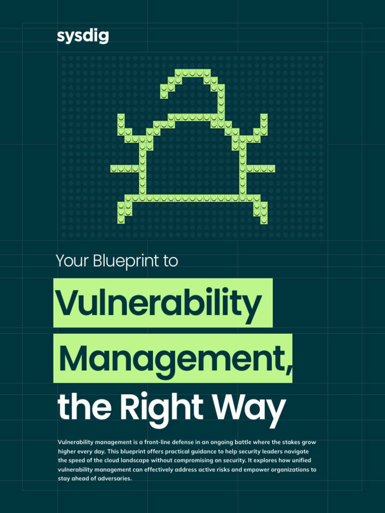 Vulnerability Management The Right Way Blueprint | PDF | Cloud ...