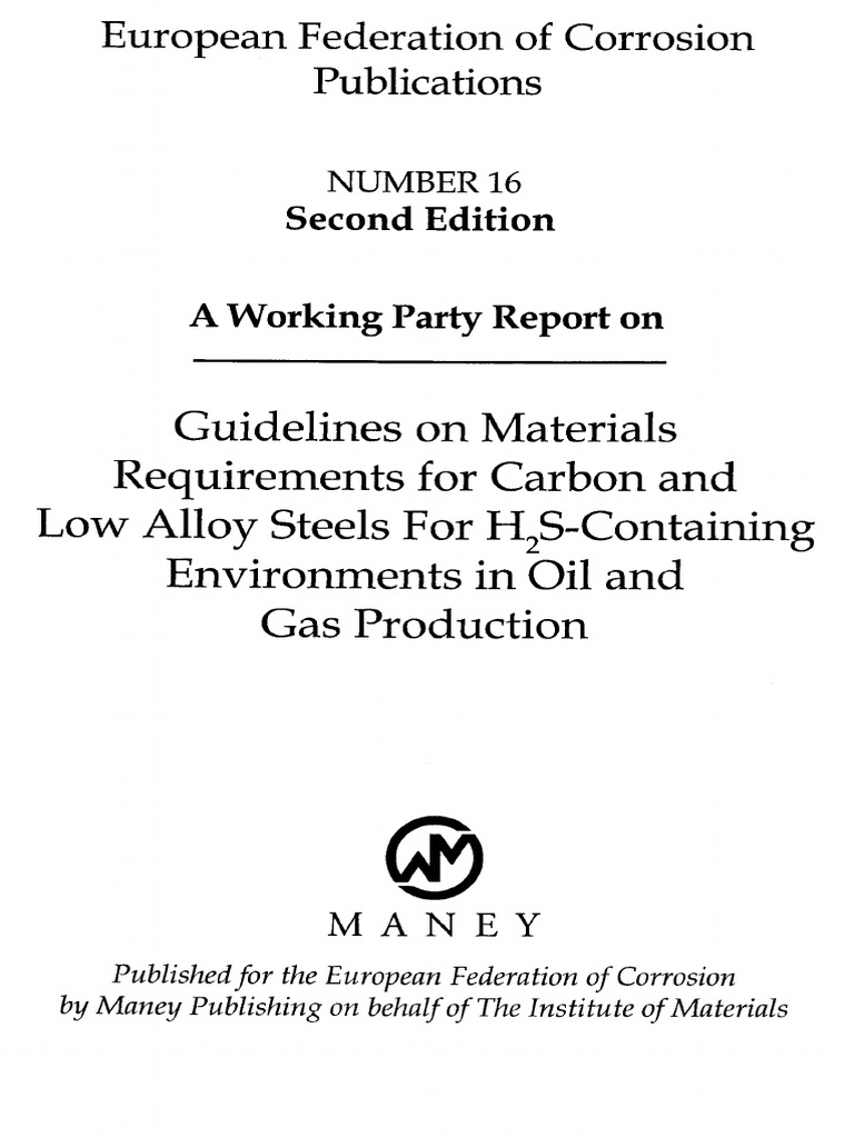 Guidelines On Materials Requirements For Carbon and Low Alloy Steels ...