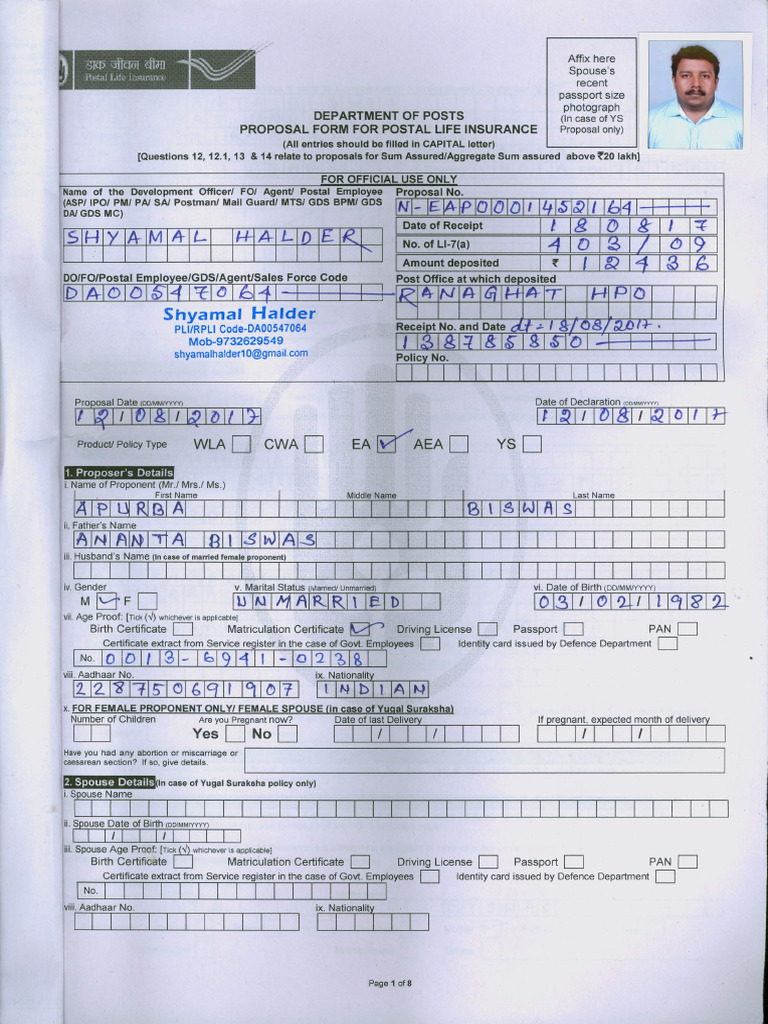 PLI Demo Form | PDF