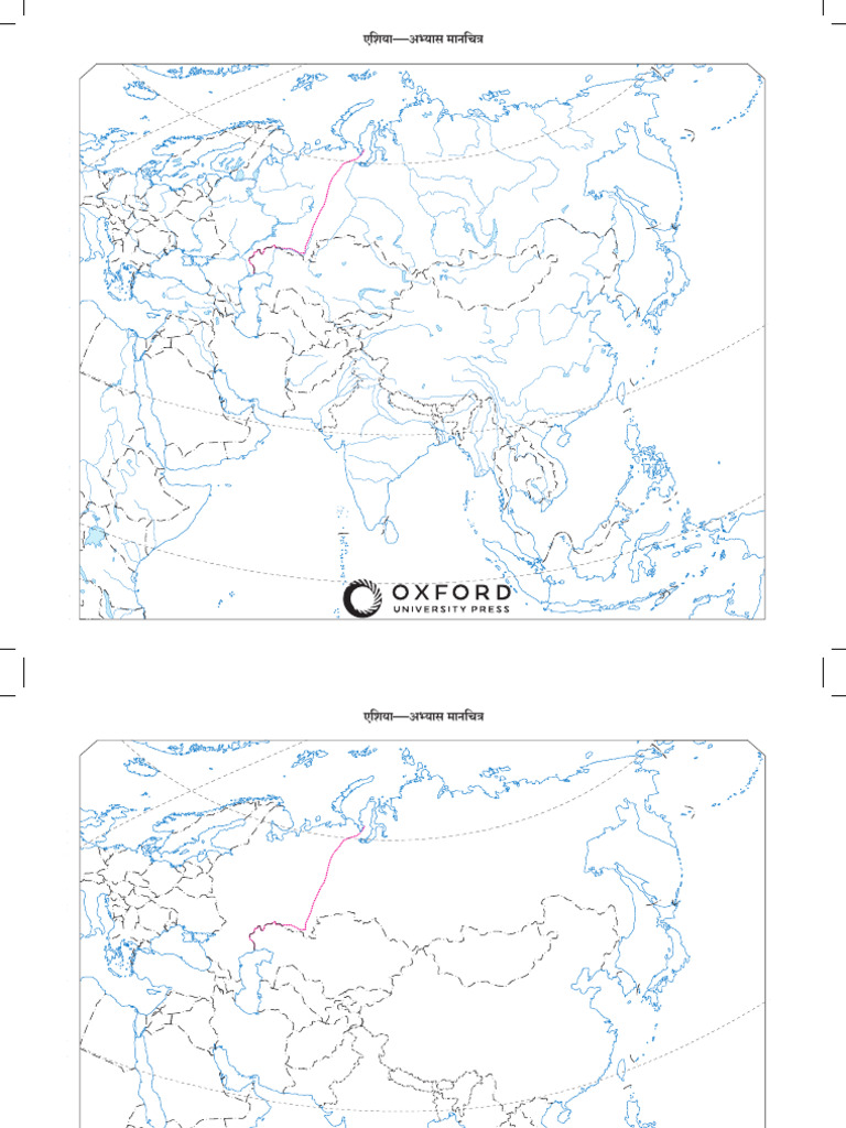 3 Asia Printable Outline Maps | PDF