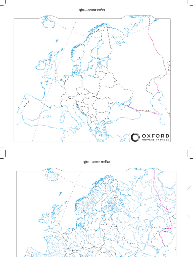 4 Europe Printable Outline Maps | PDF