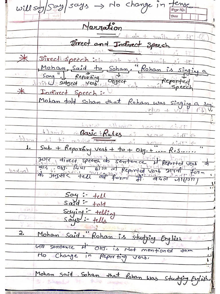 Narration Notes | PDF
