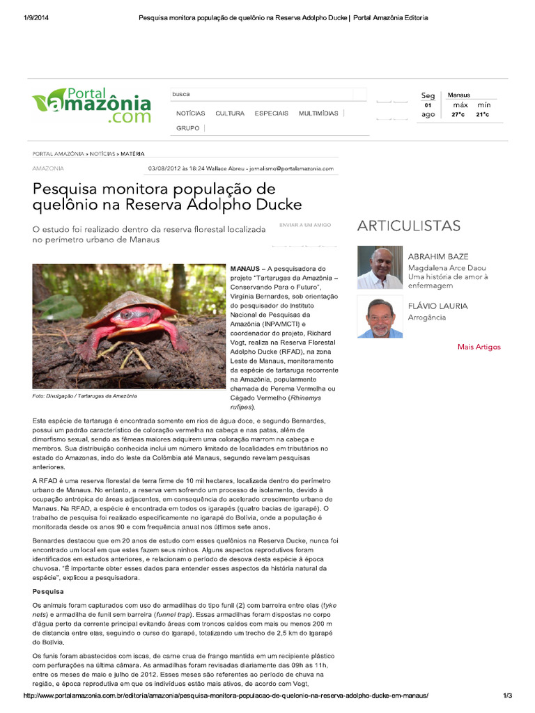 Pesquisa Monitora Popula.. | PDF