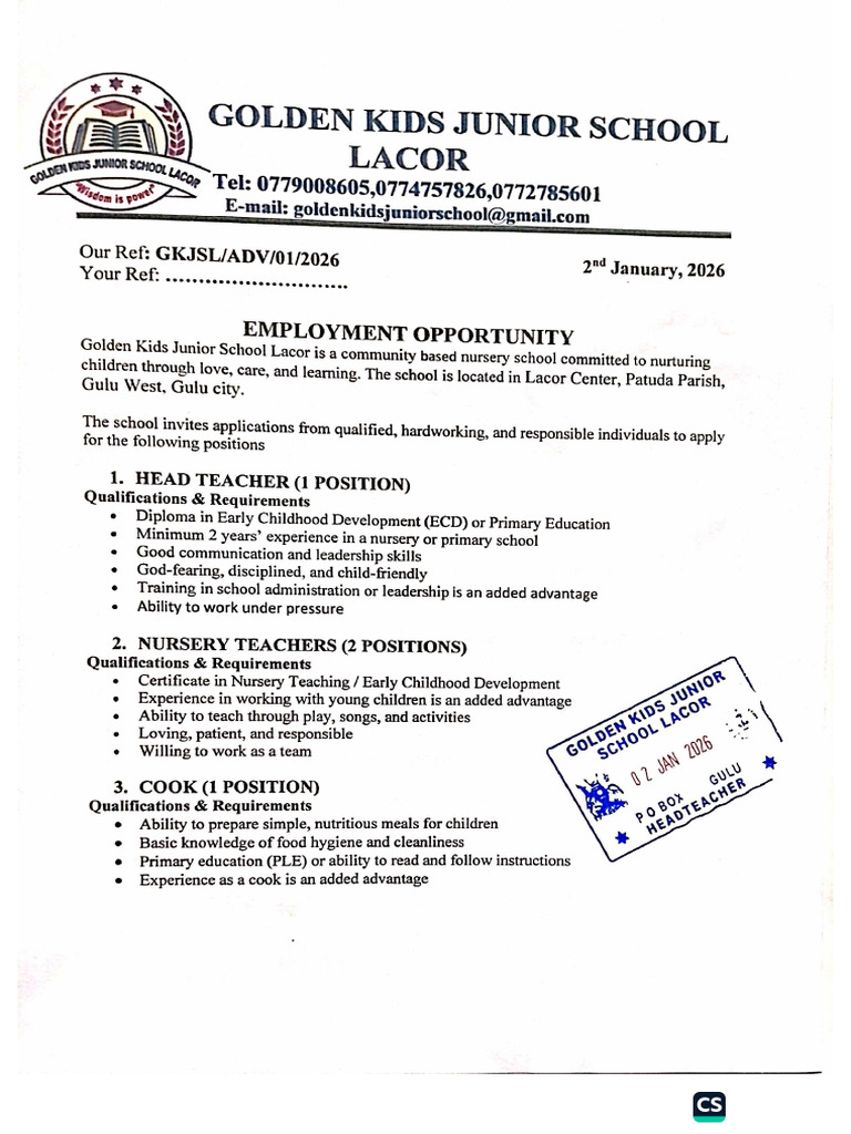 Employment Opportunities | PDF