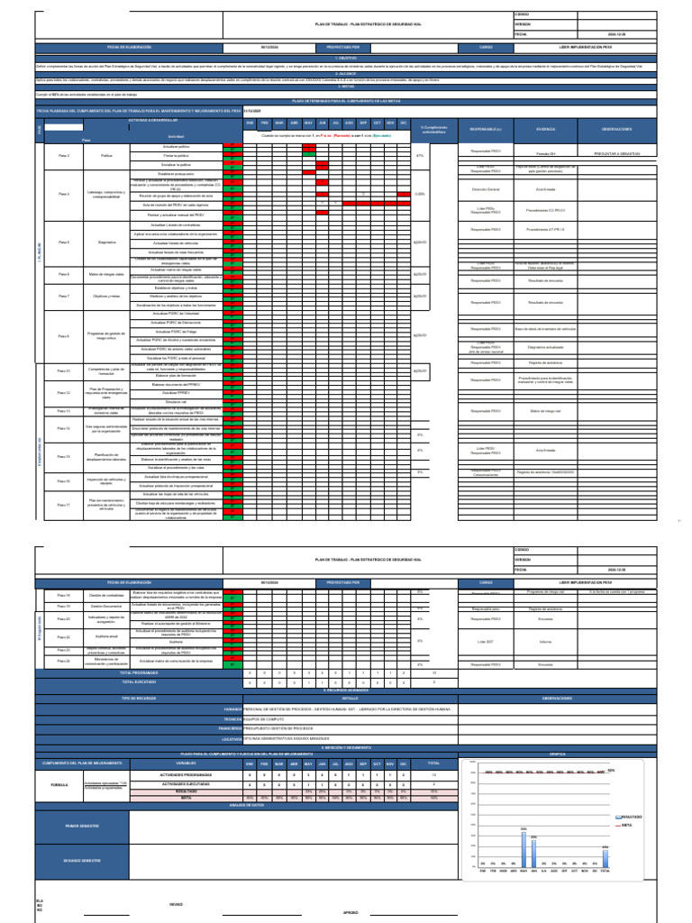 Plan de Trabajo SST | PDF | Auditoría