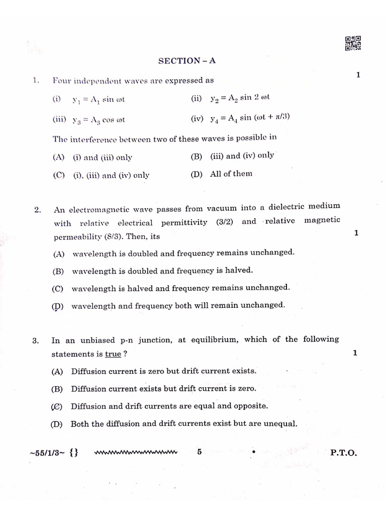 Physics Set 3 | PDF