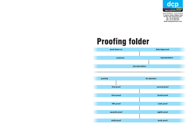 Proof Folder | PDF