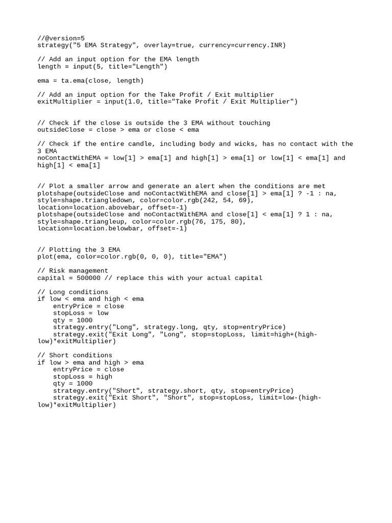 5 EMA Strategy | PDF