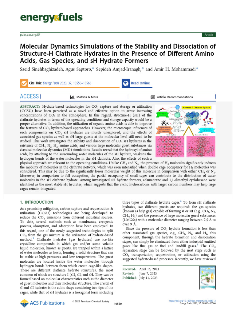 Sinehbaghizadeh Et Al 2023 Molecular Dynamics Simulations of The ...