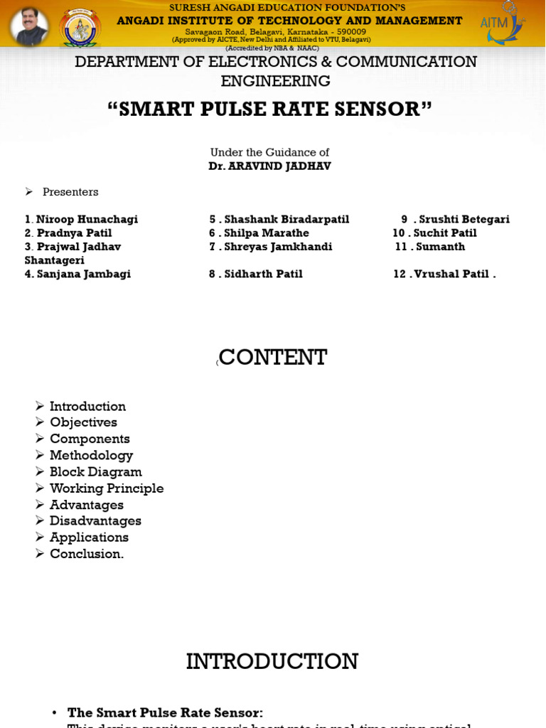 Smart Pulse Rate Sensor | PDF