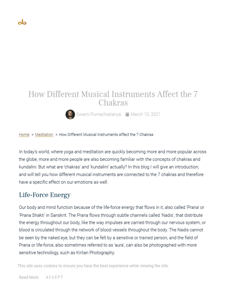 Different Musical Instruments Affect The 7 Chakras - Swami ...