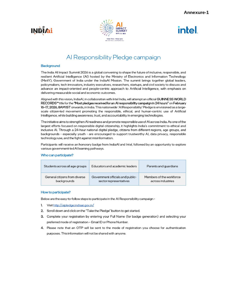 AI Responsibility Pledge Campaign (Digital) | PDF