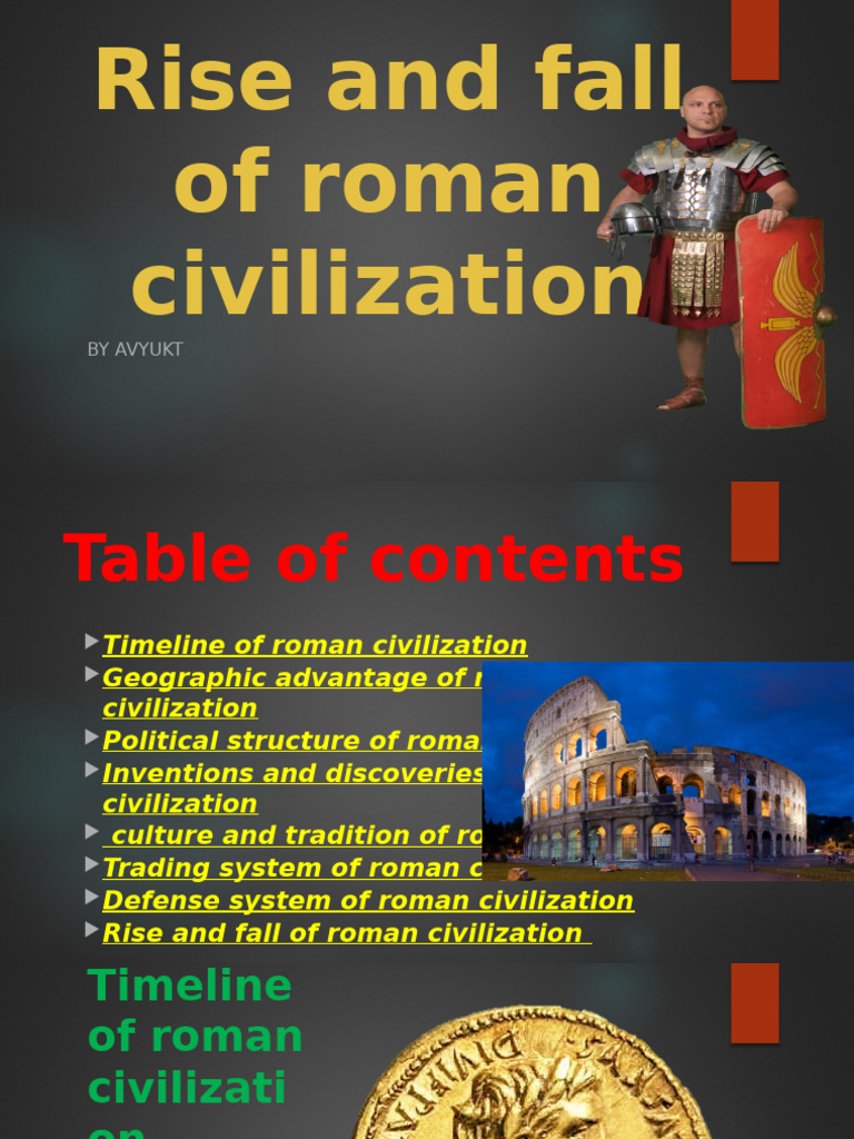 Rise and Fall of Roman Civilization | PDF | Ancient Rome | Roman Empire
