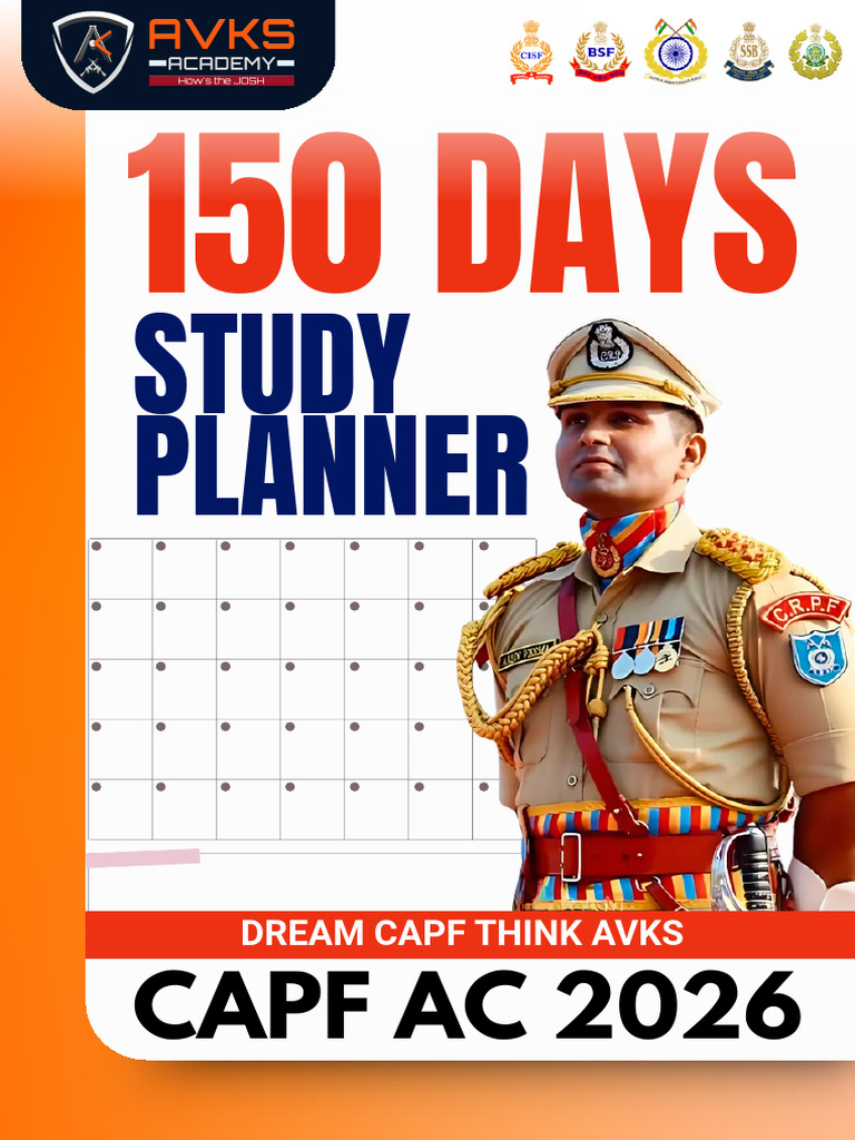 150 Days Capf Ac Planner | PDF | Earth | Chemistry