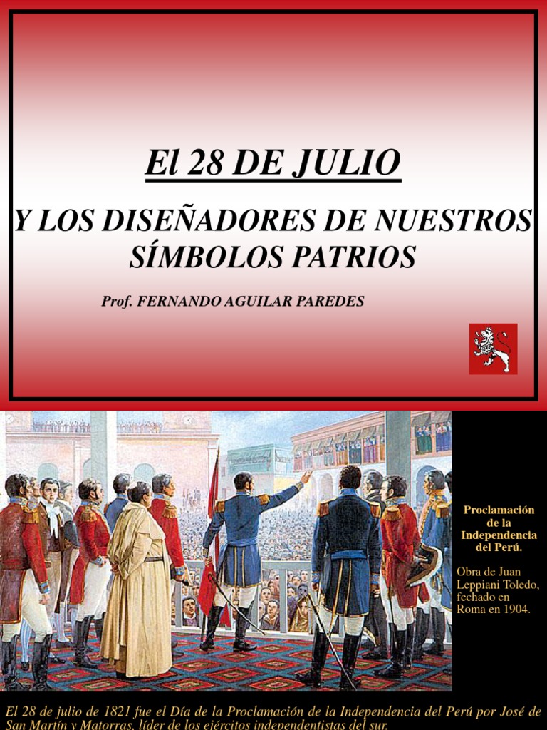 El 28 de Julio Independencia Del Peru Nc2ba 33 | PDF | Perú | América ...