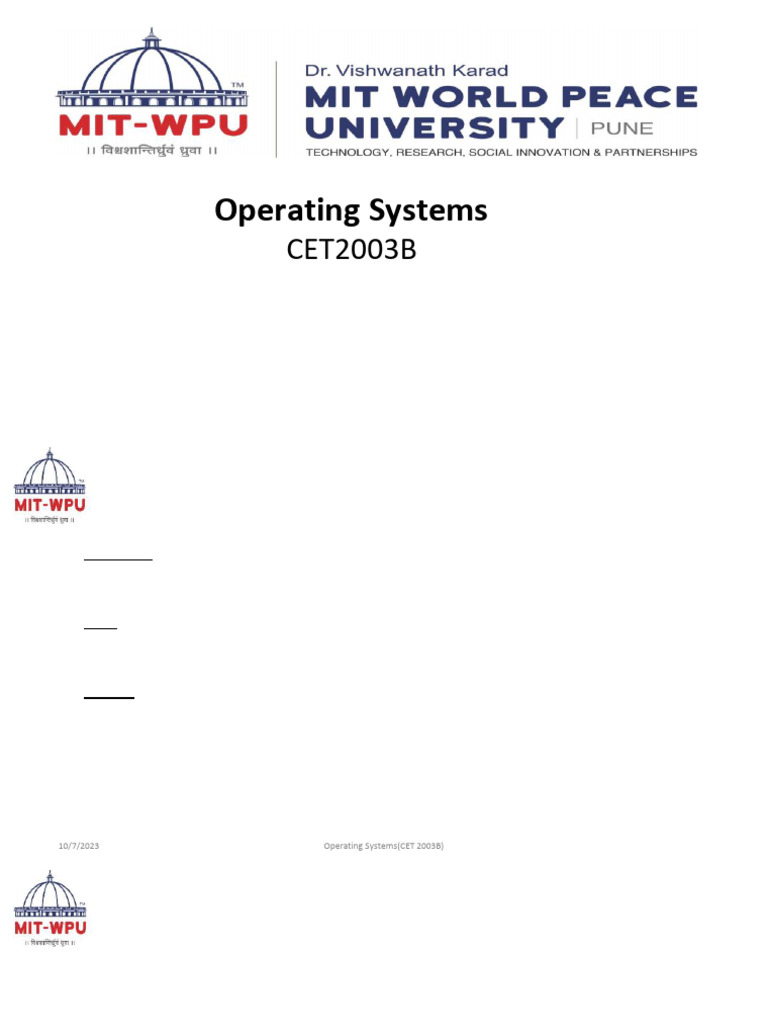 Unit - 1. | PDF | Operating System | Kernel (Operating System)