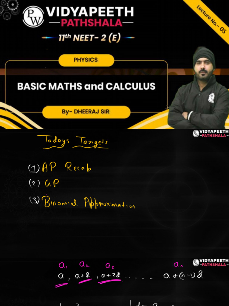 6672fb31ab4d46857b4f1895 - ## - Basic Maths & Calculus - 05 - Class ...
