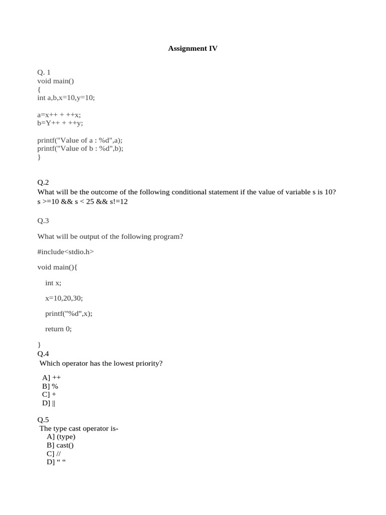 Assignment 4 Student | PDF