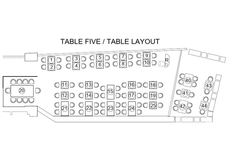 Table Five by Cappadocia - Table Layout | PDF