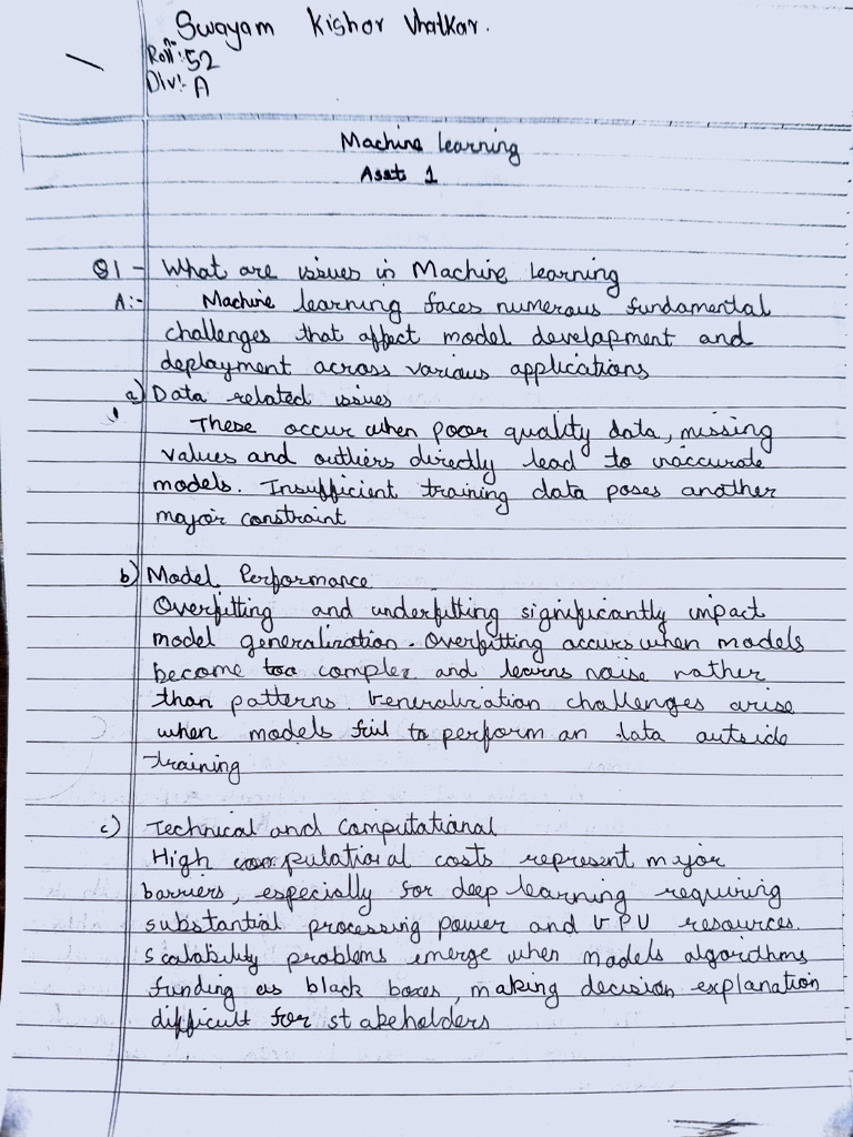 ML Assignment1 | PDF