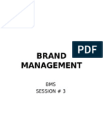 Brand Management: BMS Session # 3