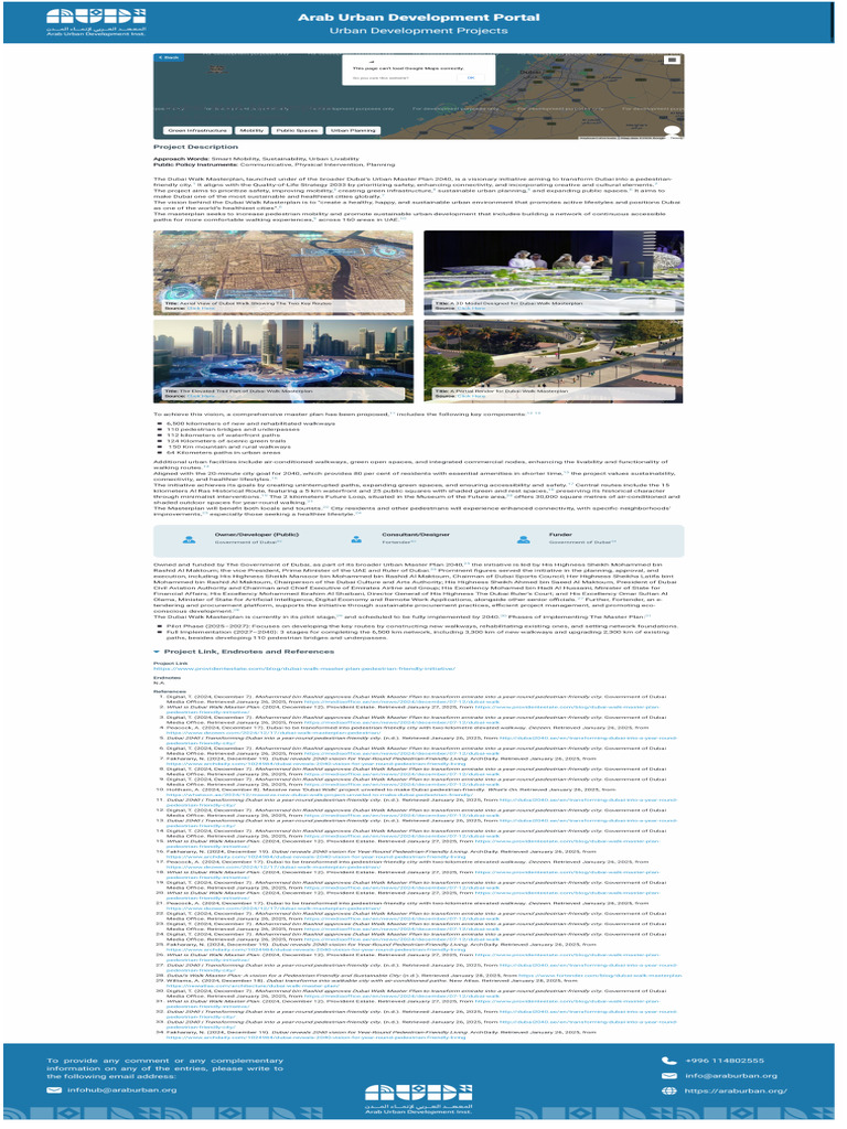 Arab Urban Development Projects Framework | PDF