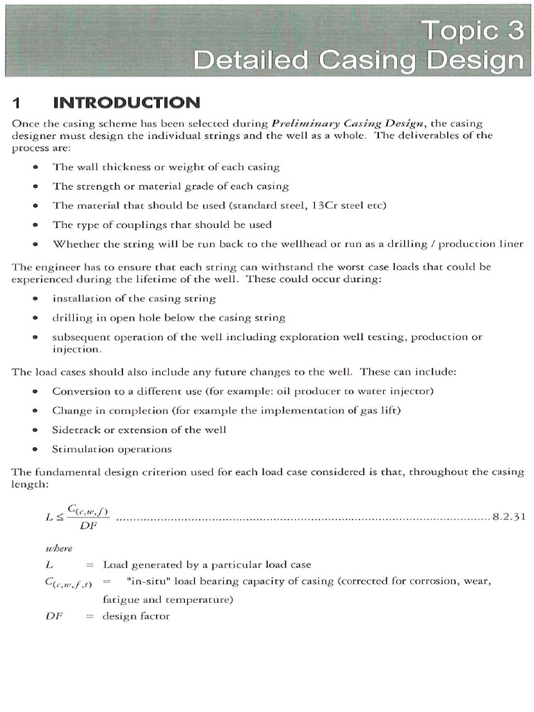 Casing Design Manual | PDF