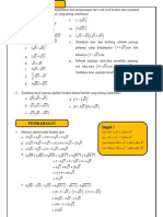 Operasi Aljabar Pada Bentuk Akar