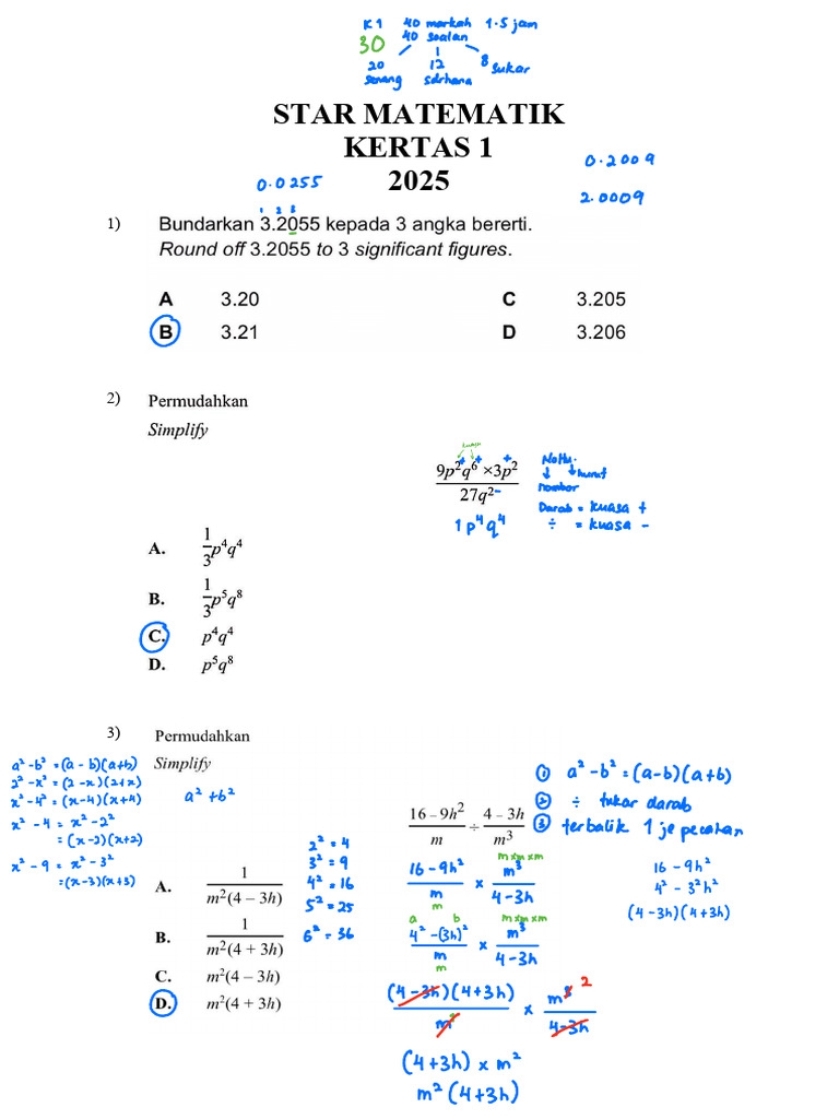 Nota Conteng k1 Star 2025 | PDF